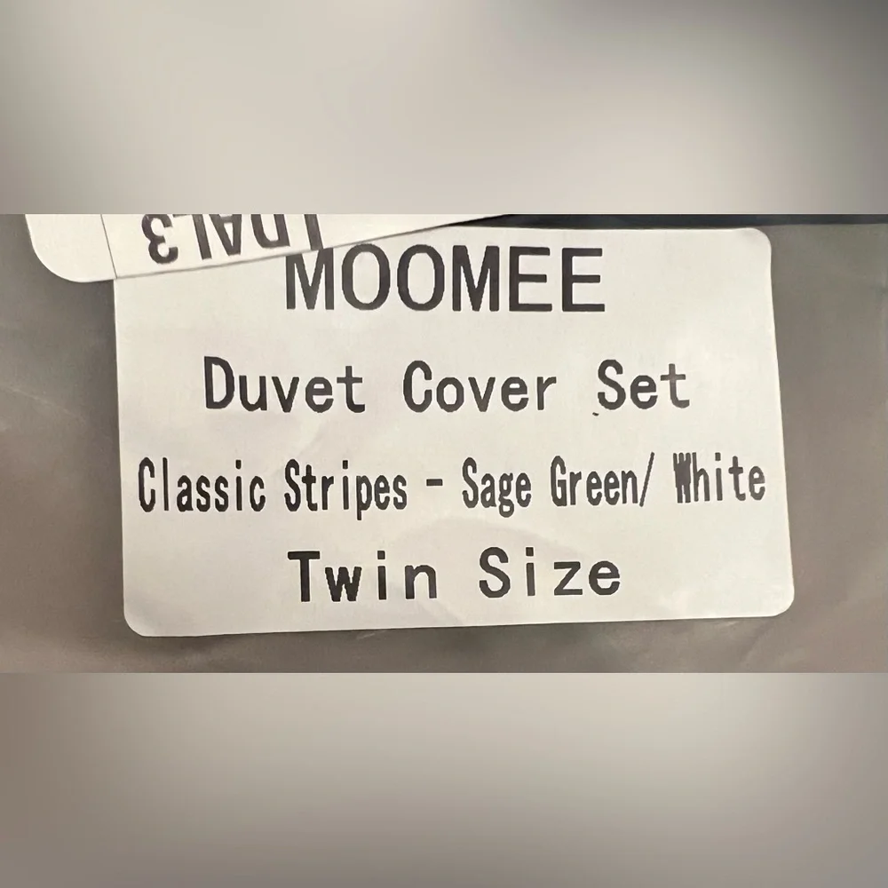 MooMee Striped Duvet Cover Set